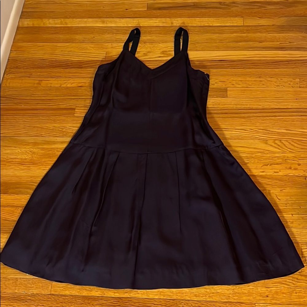 Vintage Theory! Dark Plum 100% Silk Dress